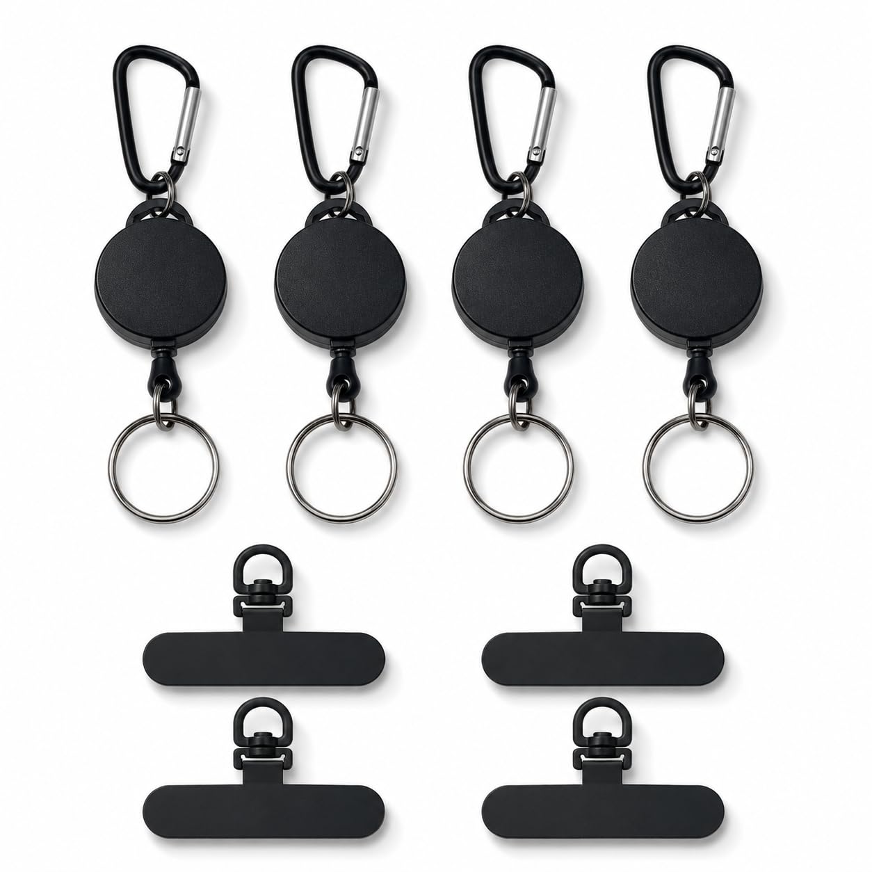 piercing Anti Theft Mobile Strap Phone Lanyard Retractable Buckle Set 8pcs-image-6