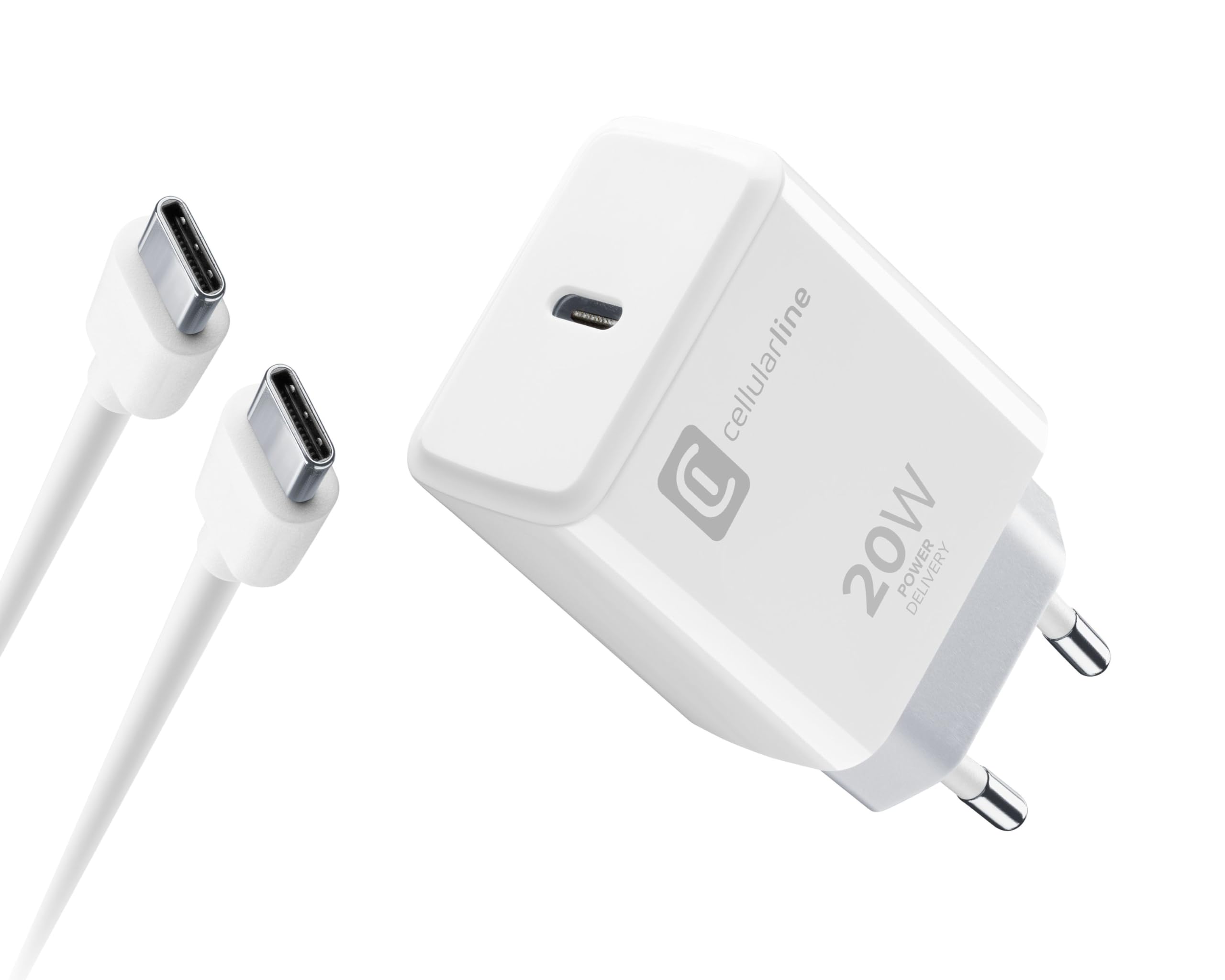 Chargeur USB-C 20W Cellularline : protégez votre iPhone 15 - 2