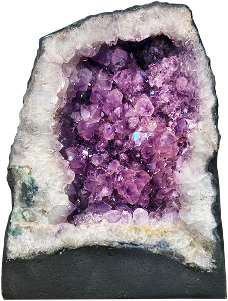 9Dzine Amethyst Geode Rock Cluster,Amethyst Large Caves Geode Specimen Sculpture (5.6 Kg) Approx
