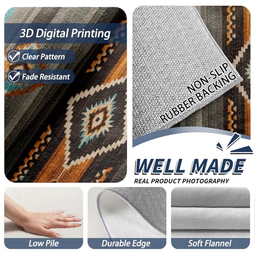 Tapete decorativo 8x10 Navajo para sala y dormitorio miniatura 3