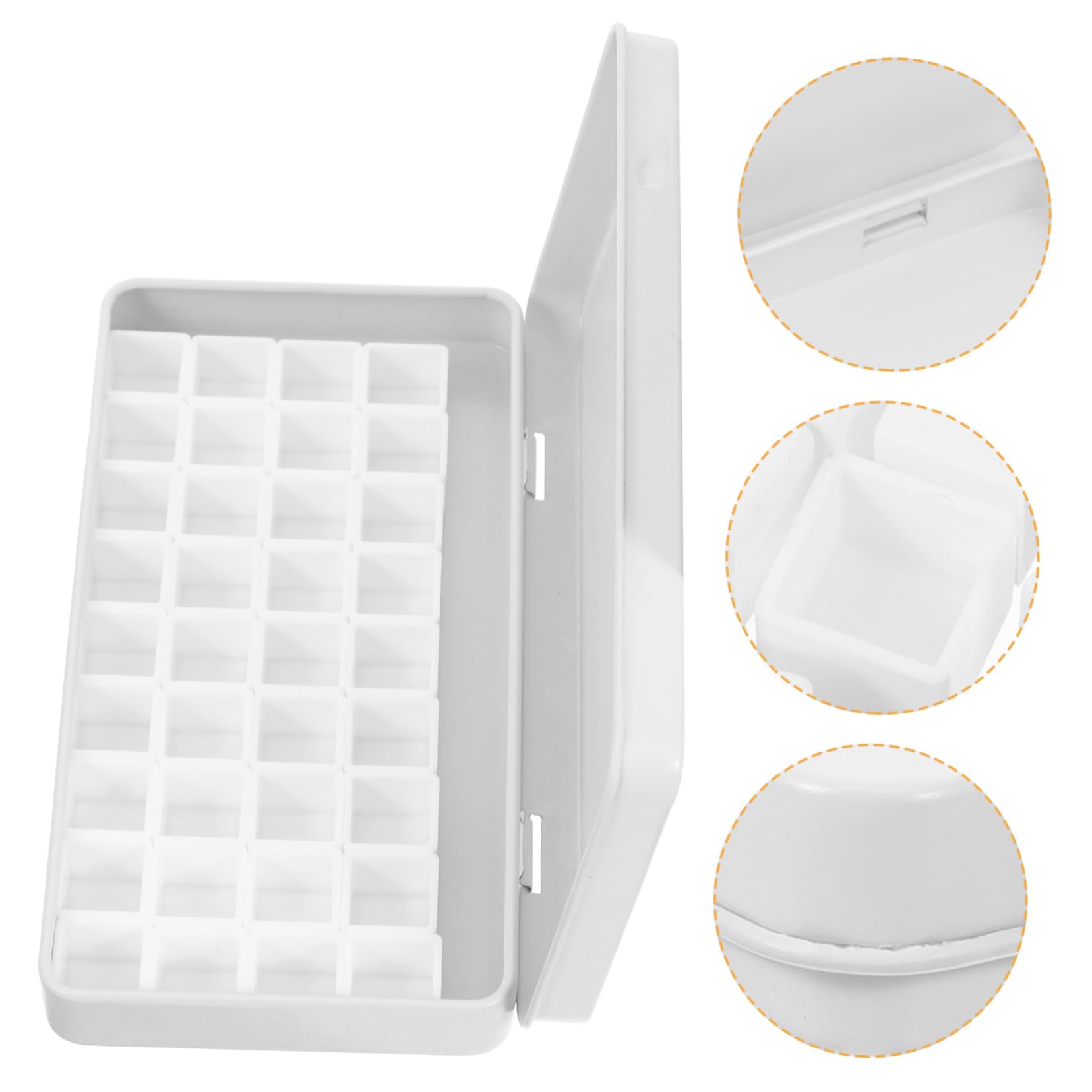 SEWACC 3ensembles Boîte pour Pigments Aquarelle Vide Palette De Peinture avec Rangement Boîte De Peinture pour Artistes Et Étudiants Compartiments pour Organisation
