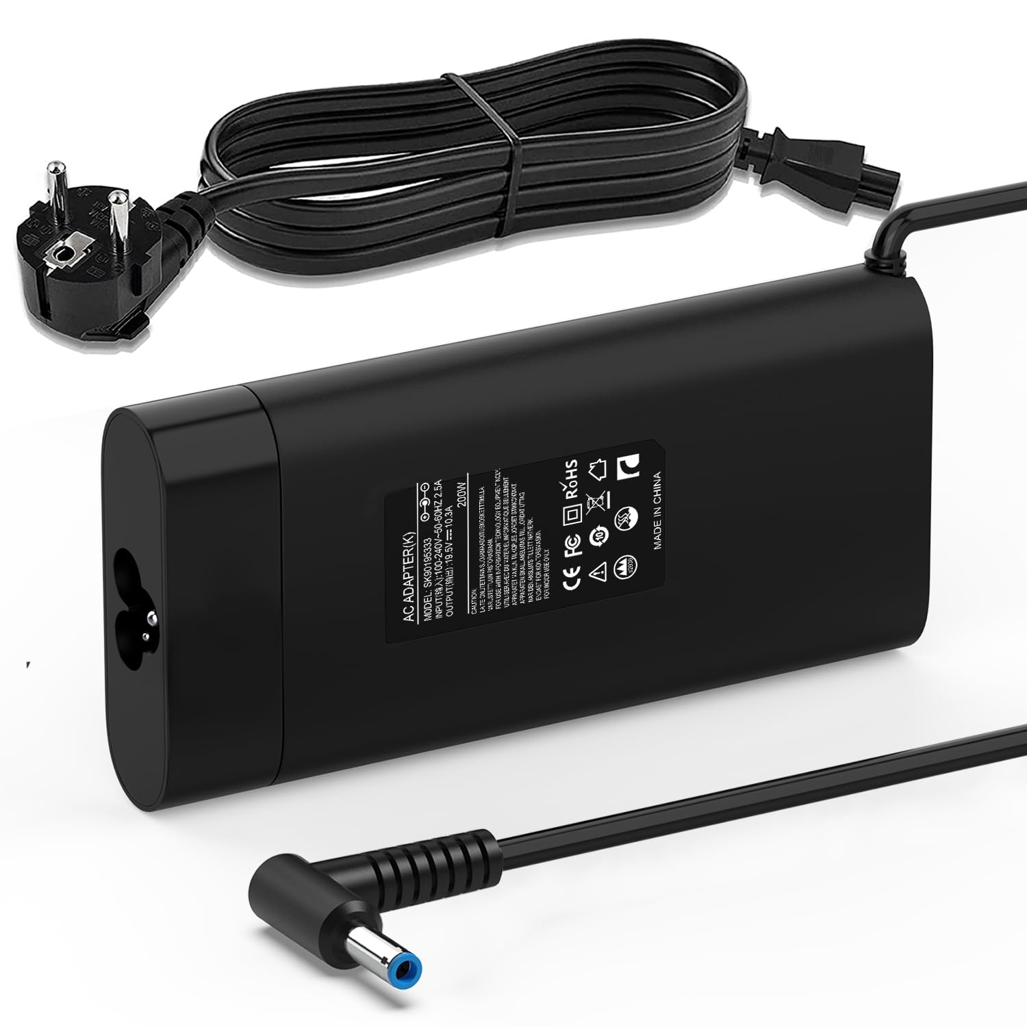 200W Laptop Ladekabel Netzteil Kompatibel für HP Pavilion Gaming 15 17 Omen 15 17 Zbook 15 17 Victus 15 16 Envy 15 2020 L00818-850 TPN-DA10 TPN-LA20 TPN-LA21 L73385-001 ADP-200HB B Ladegerät Adapter