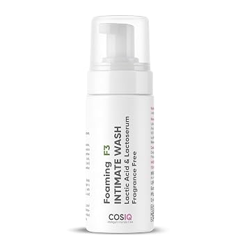 COS-IQ Foaming F3 Intimate Wash, 100ml | Fragrance-Free Hygiene Wash with Lactic Acid & Lactoserum | Prevents Itching, Irritation & Dryness | Soothes Intimate Skin | Suitable for All Skin Type
