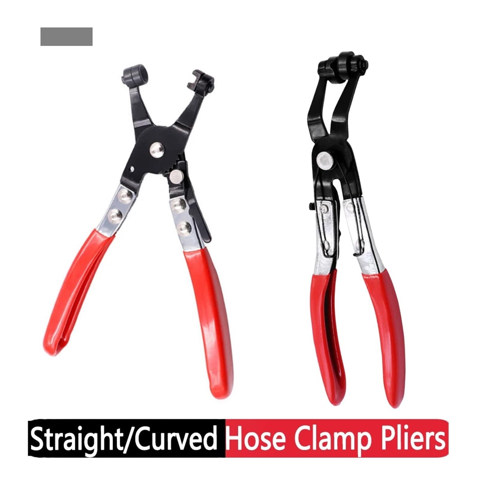 Xuyingst Hose Clamp Pliers Thicker Handle Clamp Puller Enhance Strength Locking Car Hose Clamps Pliers Comfort Flat Band Ring Tube Clamps, Straight