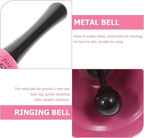 Miniatura 4 de HOMSFOU Campana de mano del alfabeto, campana de llamada de Papá Noel, campana de llamada de trineo, campana de metal, campana de servicio de barra