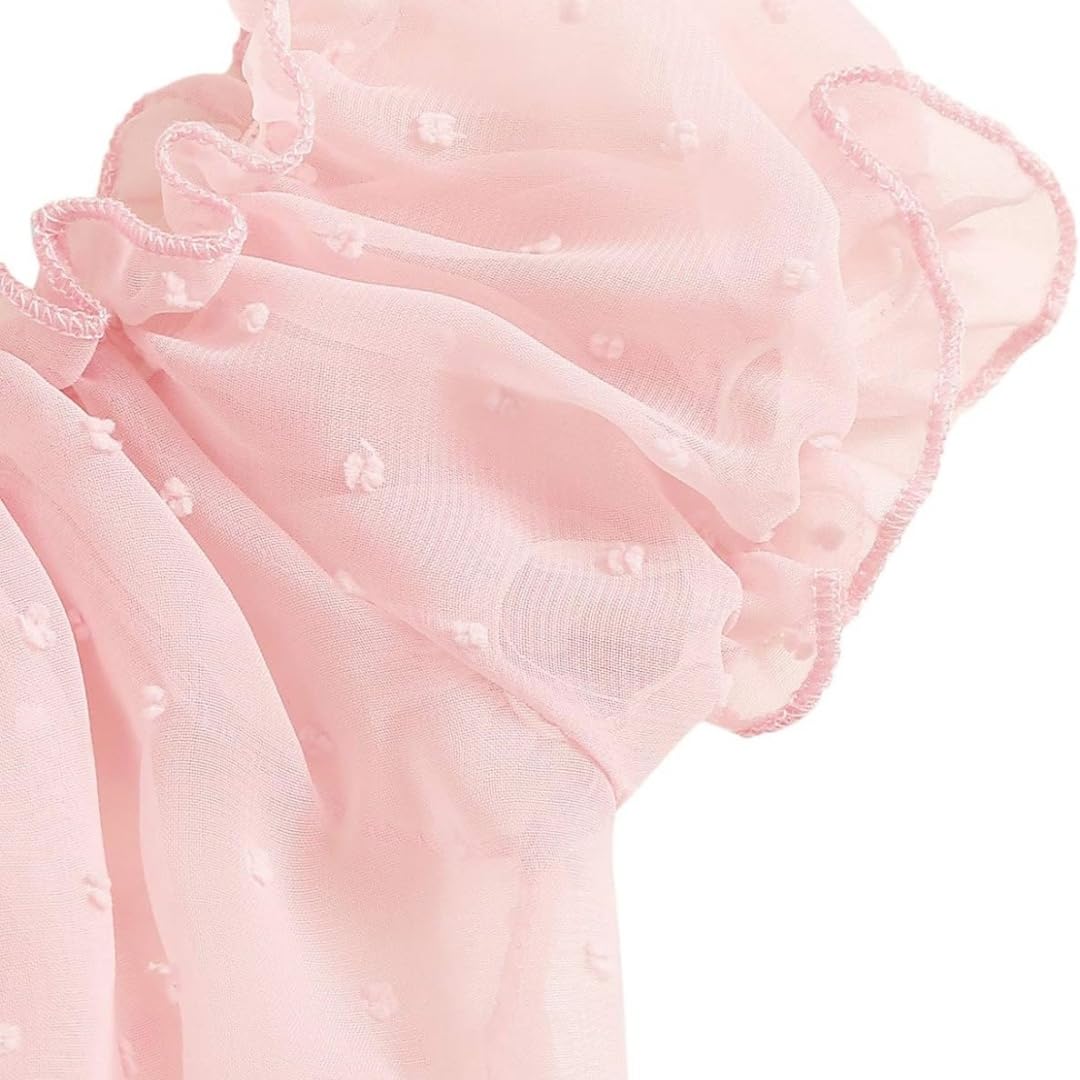 Sexy outfit Damskie seksowne biustonosze i majtki w kropki komplety bielizny Babydoll Strappy przezroczyste wykończone frędzlami bielizna z uroczą kokardką G String