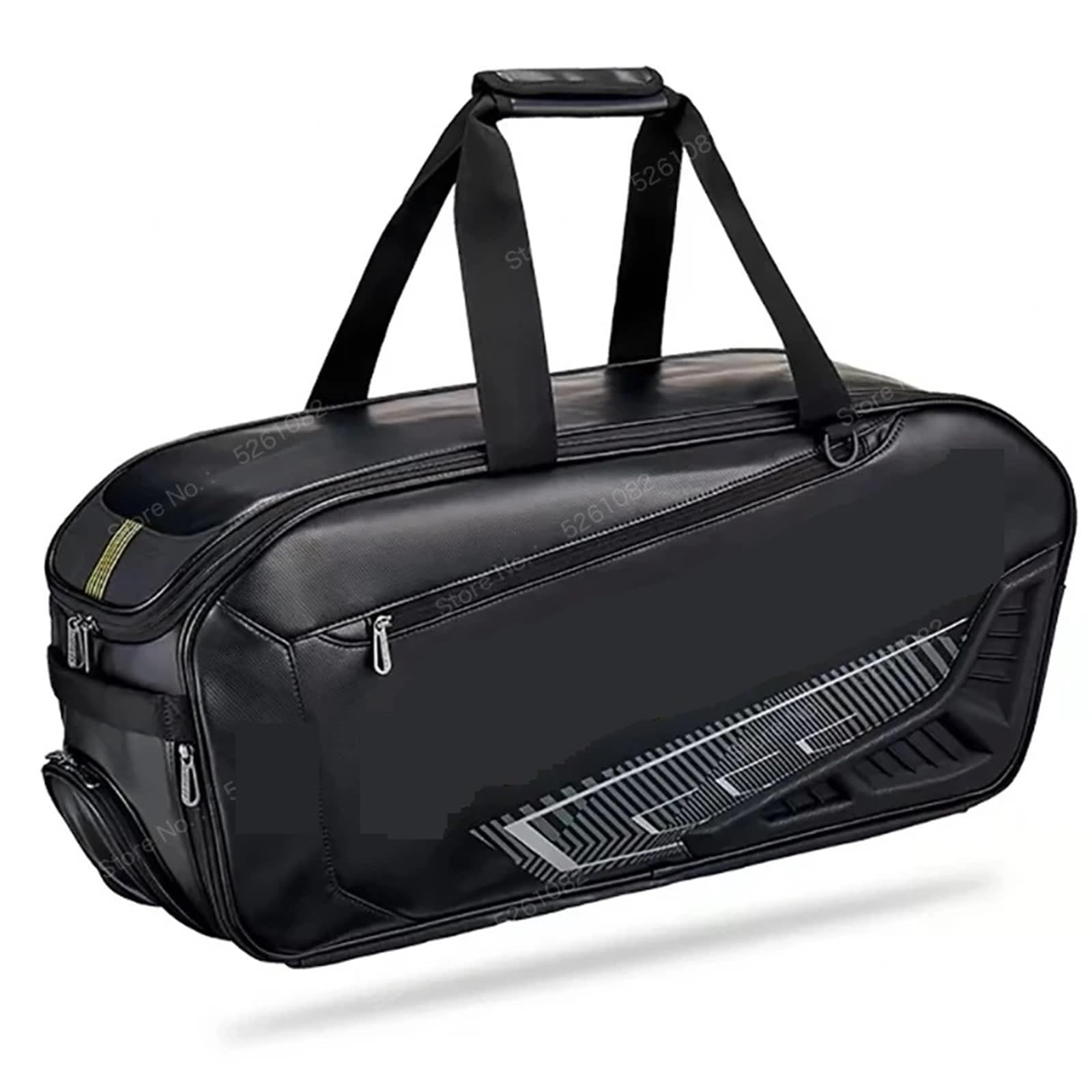 Zaino per Racchette da Tennis Borsa for Racchette da Badminton Borsa for Racchette in Pelle for 5-7 Racchette per Tennis, Badmintonon