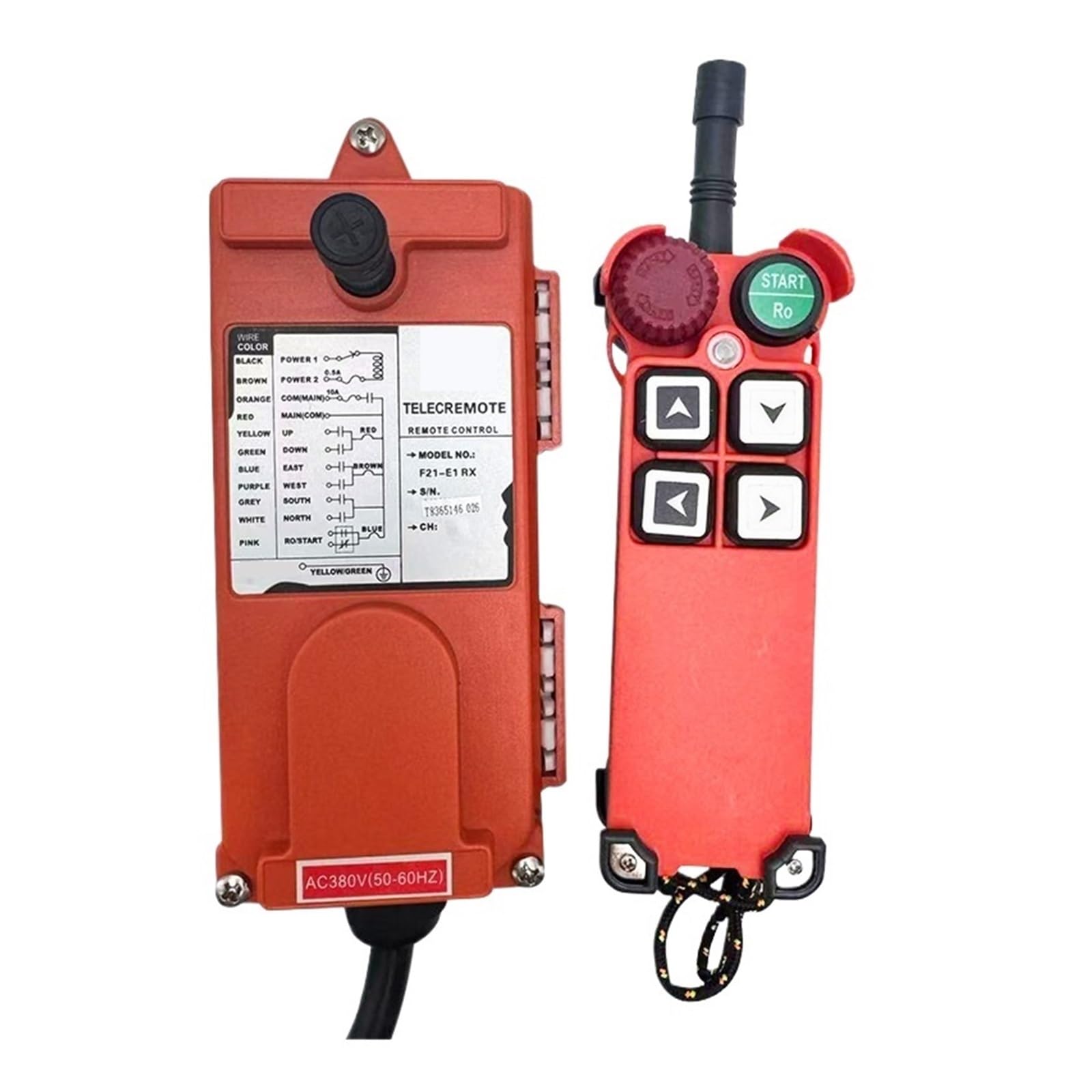 Regulator ciśnienia, Przełącznik Ciśnieniowy, 380 V 220 12 V-72 4 Kanałowy Czerwony Przemysłowy Bezprzewodowy Radiowy Do Dźwigu 1 Odbiornik + Nadajnik F21-4S, do pistoletu natryskowego(220V)