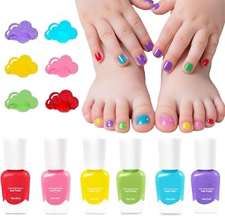 Nagellack för Barn 6 Styck Torkande Avskalbar Nagelbandsolja | Tjejers Nagellack Set För Flickor Och Barn Fest I I Salongen Bröllop Resa Dejting Pendling Nybörjare Och Professionella