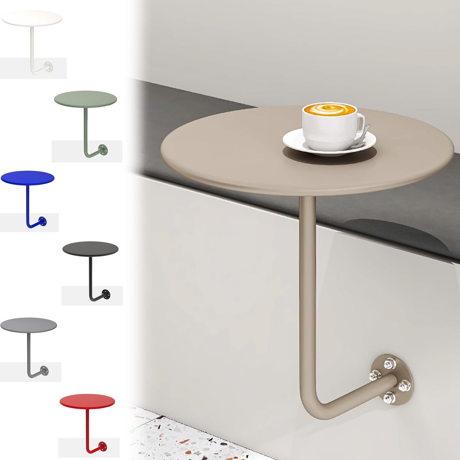 Table ronde murale flottante : la solution idéale pour petit espace