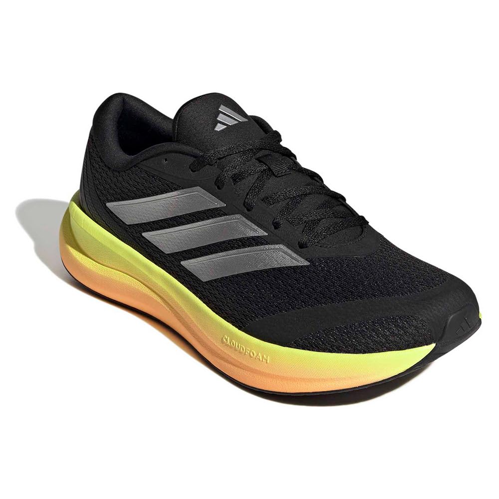 adidas Scarpe Uomo Donna Unisex Runfalcon 6 Taglia 42 25.9cm Running Jogging Nero Grigio Giallo
