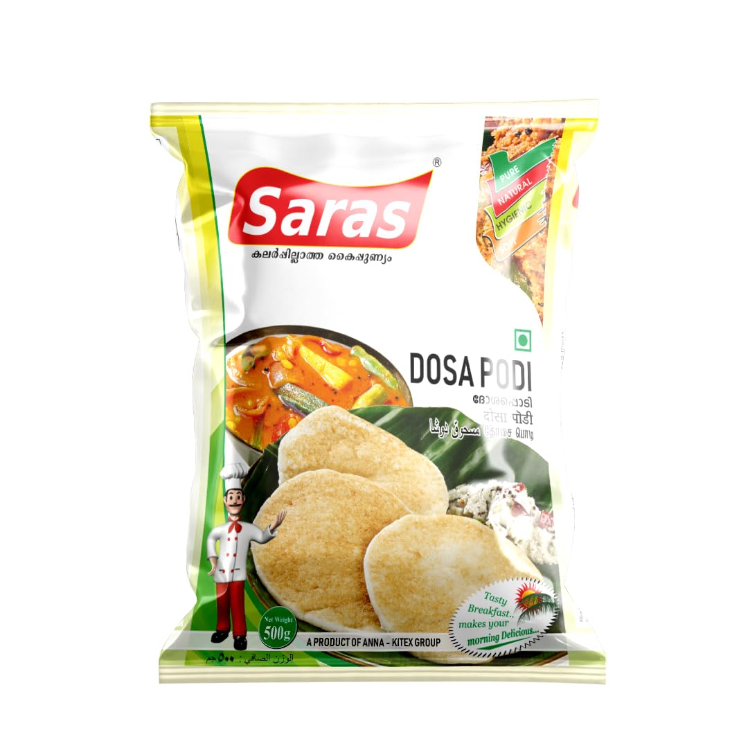 Saras Dosa Podi 500 gm (pack of 3) IKerala Special Home Made Dosa Flour | Dosa Mix Podi |-image-40