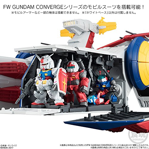 Bandai Shokugan Gundam Converge White Base Figura de Acción miniatura 6
