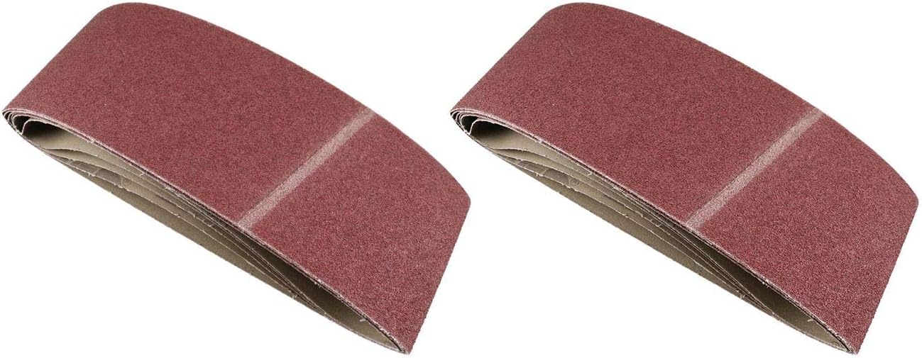Belt Power Finger File Sander Abrasive Sanding Belts 610mm x 100mm 80 Grit 10 PK