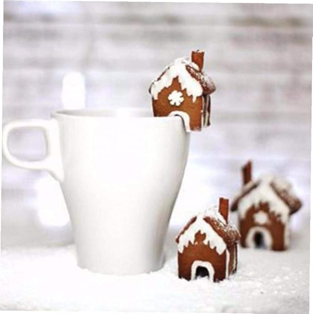Christmas Cookie Cutters Set 3pcs 3D Stainless Steel Mini Gingerbread House Cookie Cutter Kit for Cake Decorating Holiday DIY Baking Tools