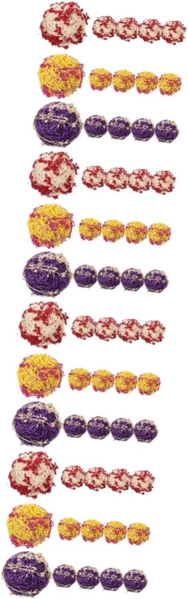 ABOOFAN 60pcs Rattan Balls Decorative Orbs for Vase Bowl Fillers Rustic DIY Craft Decor for Weddings Parties Home Centerpieces Lightweight Strong Natural Material