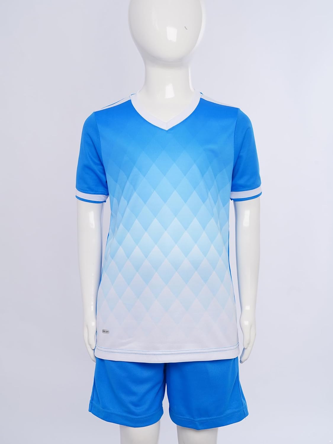 Jugaoge Kids Boys Football Kit Quick Dry Short Sleeve Soccer Jersey and Sports Shorts Set Activewear