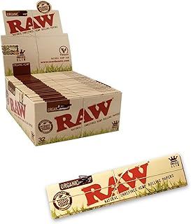 Raw Organic Natural unrefined Rolling Papers 5 booklets