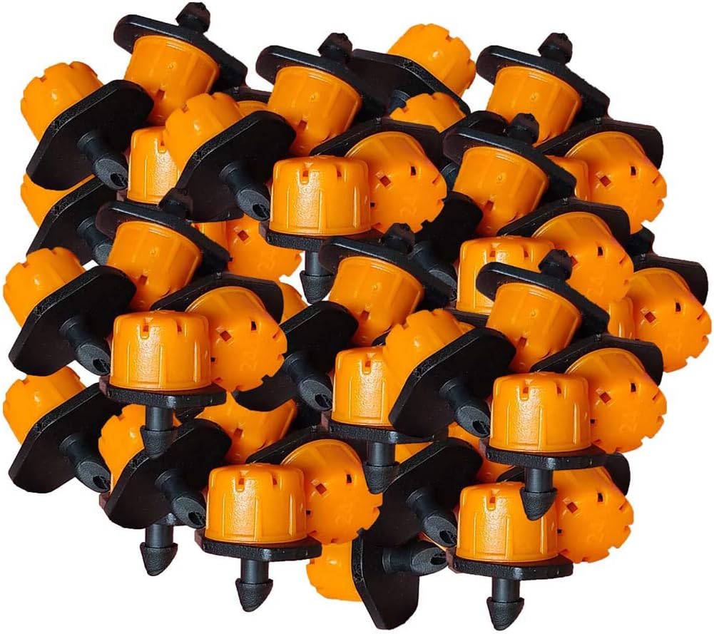Pinolex Adjustable Irrigation Dripper Sprinkler Emitters (100 Pieces)
