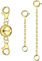 Vista 16 de Collar magnético de plata de ley 925 con doble cierre de langosta, cierres y broches de joyería de plata de ley, cierre doble para collar y pulsera