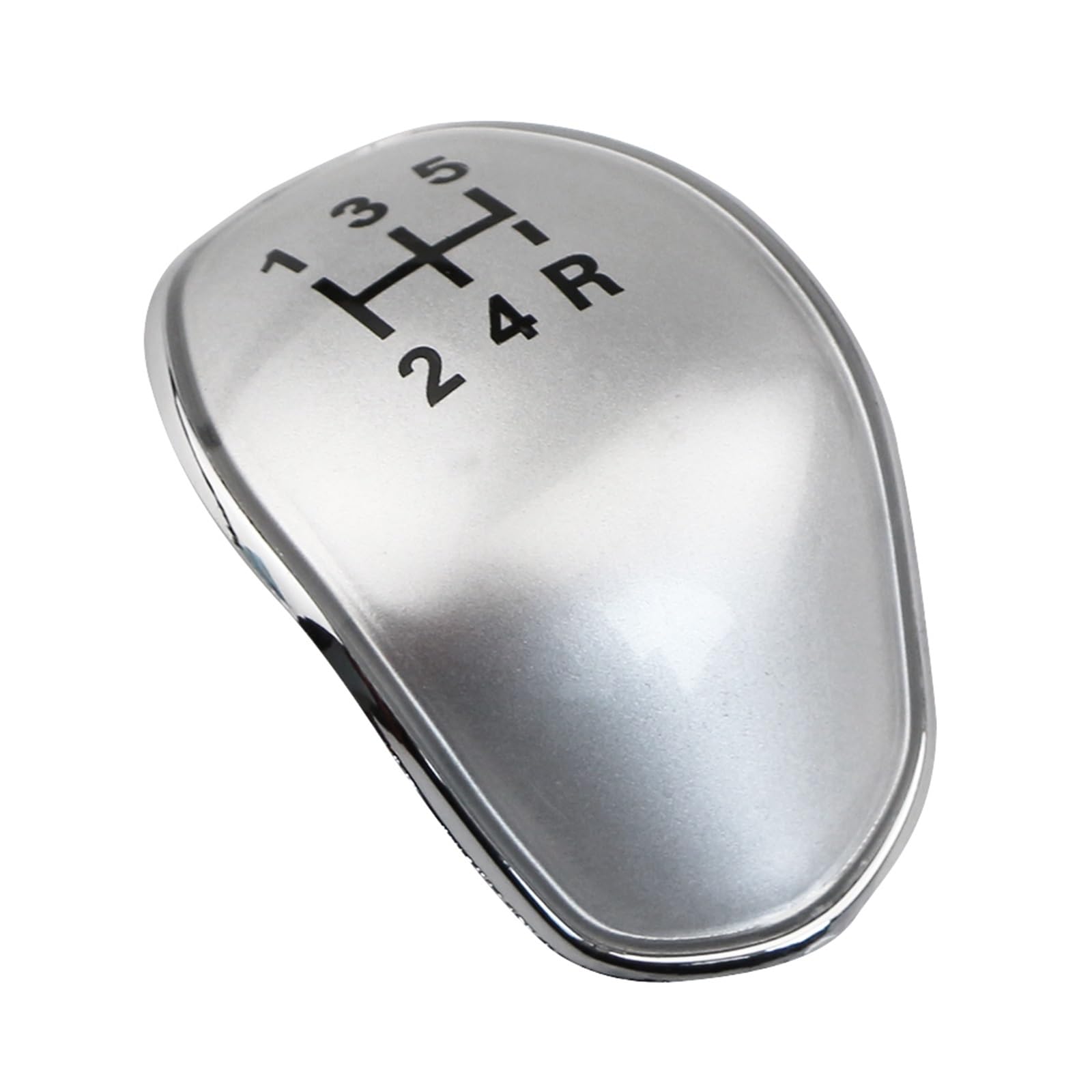 Dtbdfak Auto Interior for Focus for Fiesta for Mondeo Car Gear Shift Knob Badge Emblem Cap Cover 5 6-Speed Insert Interior Part(5speed Silver)