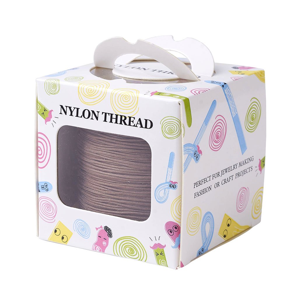 PandaHall - Cordoncino di nylon intrecciato setoso cinese