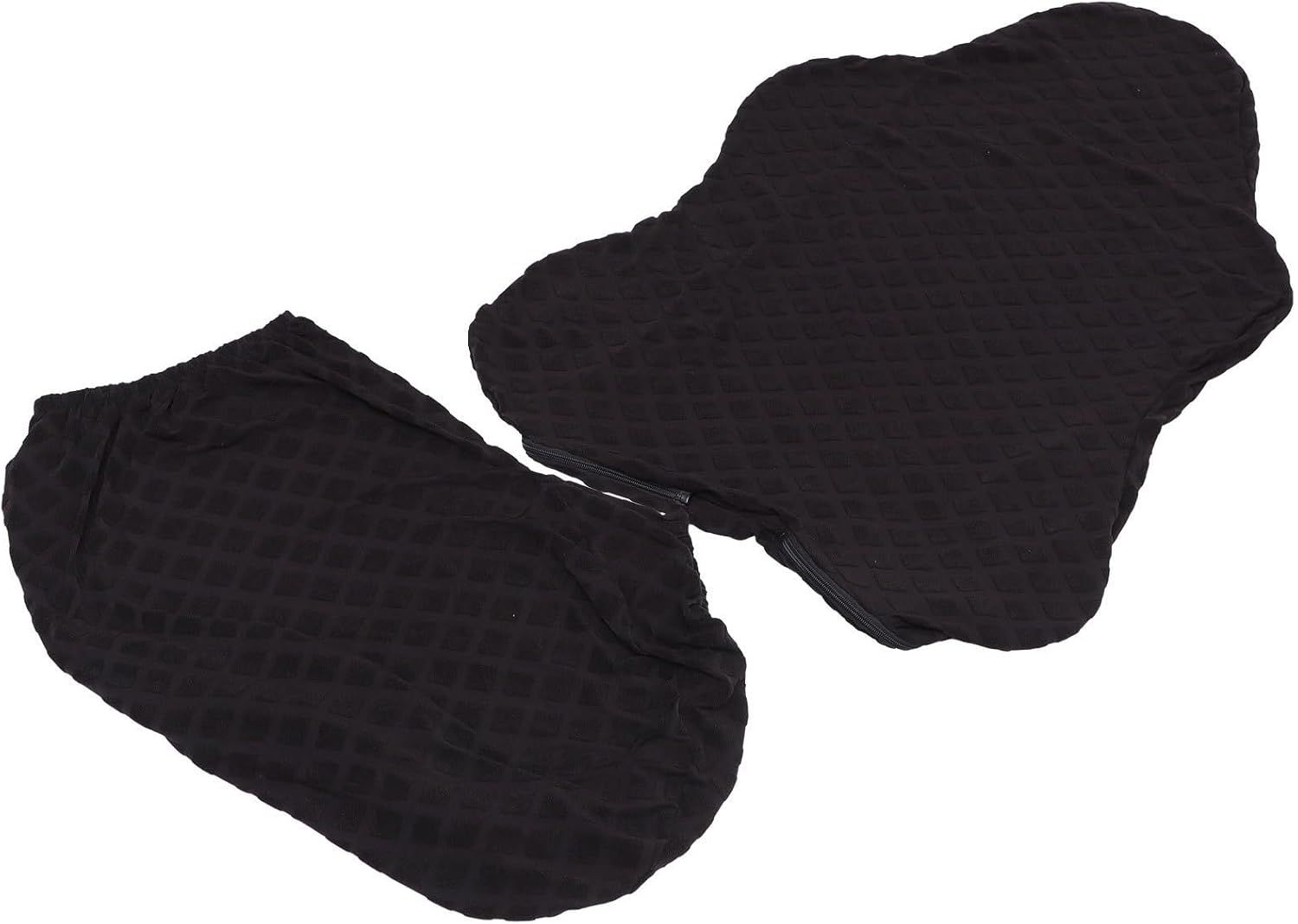 TEHAUX Black Stretch Gaming Chair Cover with Armrest Protector, Foldable Cloth Slipcover for Gaming Chairs, Seat Cushion Compatible, for Computer and Racing Game Seats