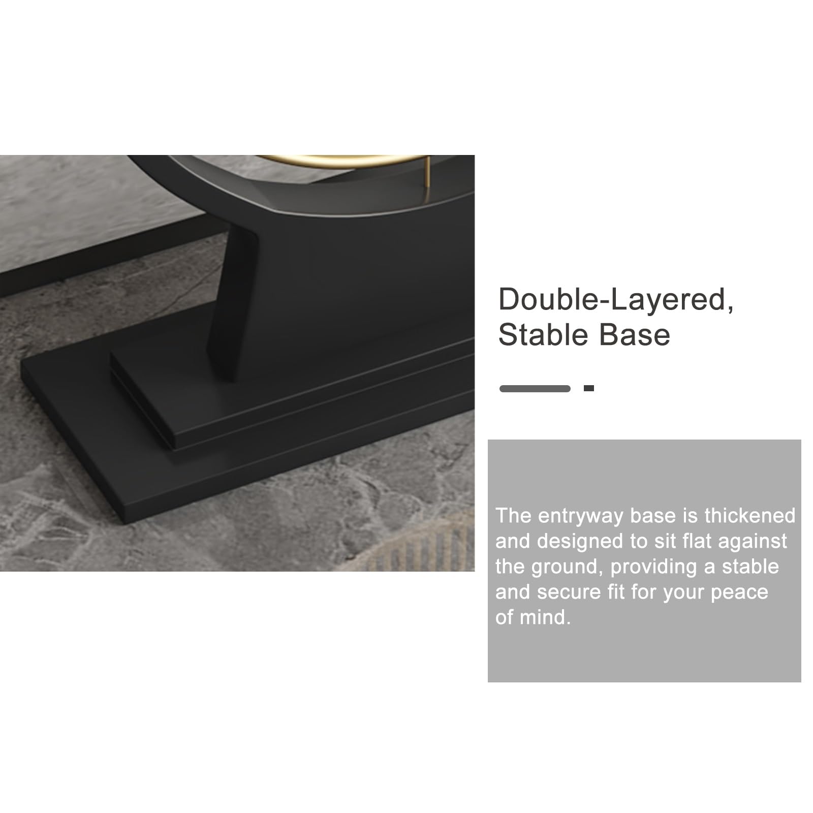 Consolle con Piano in Marmo, Tavolo Consolle Ingresso, Mobile in Stile Moderno, Adatto A Ingressi, Corridoi, Ingressi E Foyer(Gray2,130cm/51.1in)