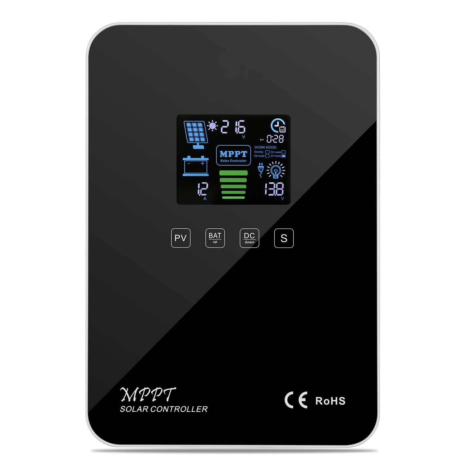PowMr 60a MPPT Solar Charge Controller 60 amp 12V 24V auto - 60 amp Charge Controller MPPT Max Input