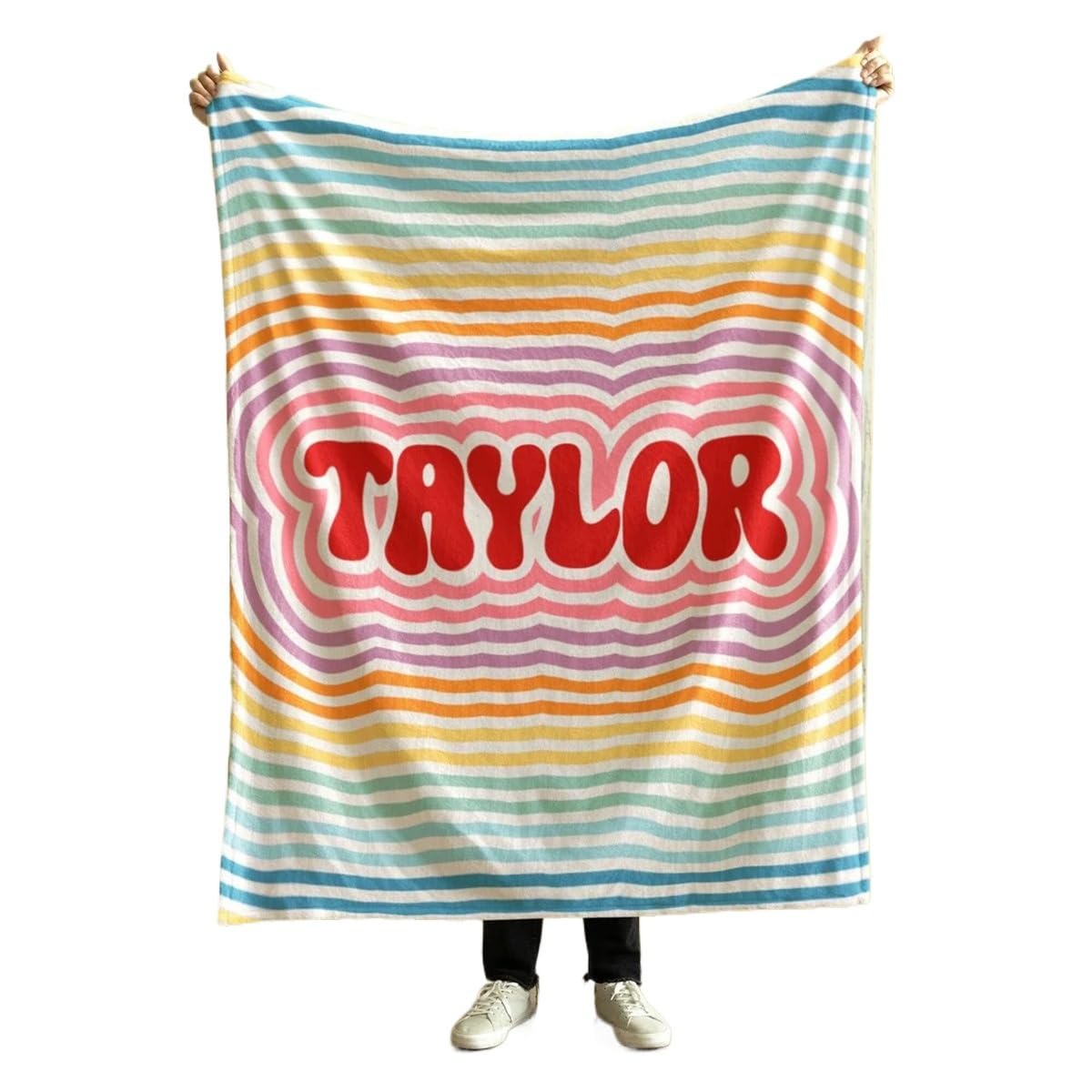 Couverture personnalisée avec noms 150x200 cm pour enfants et bébés