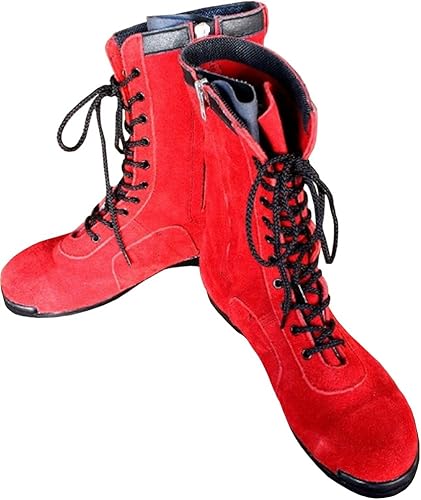 赤色 安全靴 Amazon | 椿モデル 安全靴 茜椿モデル ベロア改 レッド 25.0 cm CHS58