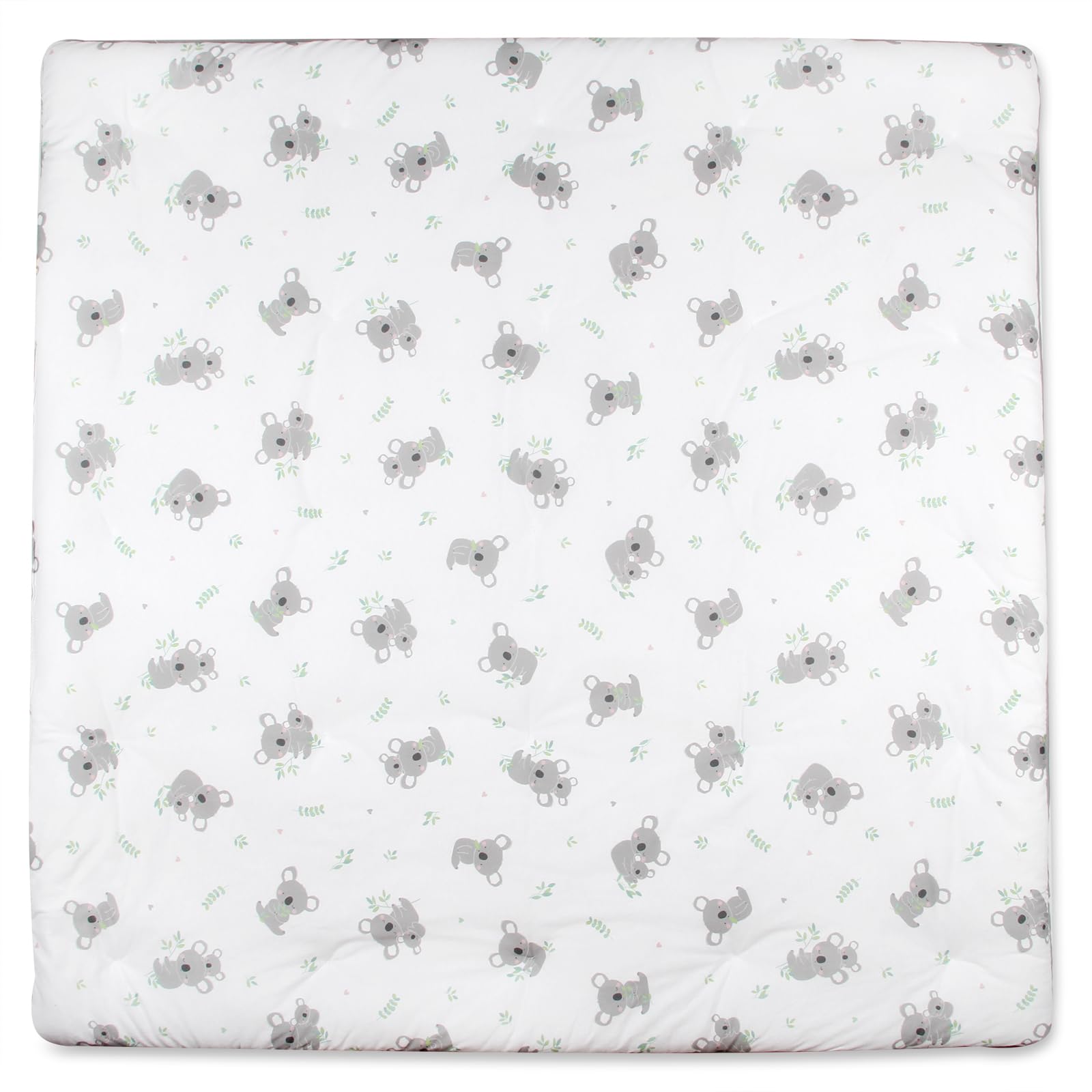 schlummersack Krabbeldecke 100x100 cm Koala | Dick gepolstert, Spieldecke für Babys, Ideal als Laufgittereinlage, Maschinenwaschbar