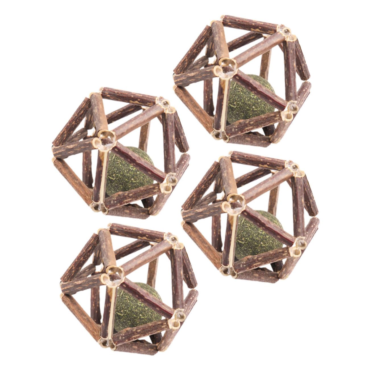 Toddmomy 12pièces Jouets à Mâcher pour Chats Herbe à Chat Boules De Catnip Actinidia Polygama pour Nettoyer Les Dents Et Améliorer La Digestion