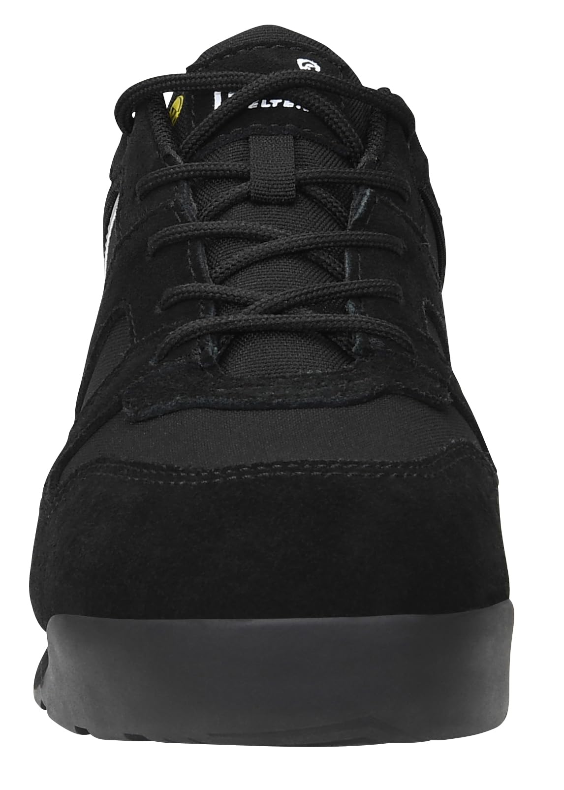 Jori jo_Slim Black Low ESD S3 buty ochronne, dla kobiet i mężczyzn, skóra/tkanina, stalowy nosek, lekkie, sportowe, czarne, czarny, 43 EU