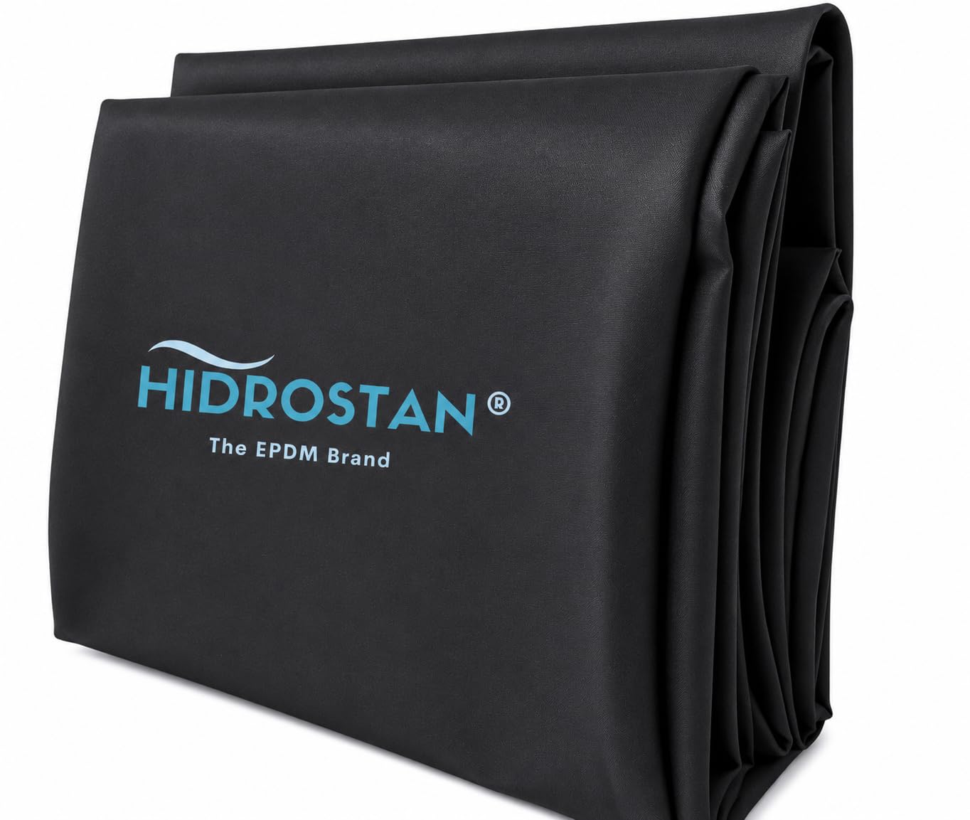 Film imperméabilisant en EPDM 2 x 2 m noir de 0,8 mm et 200 g/m² de géotextile | Haute élasticité | Résistance aux UV et aux températures extrêmes | Idéal pour étangs, réservoirs et