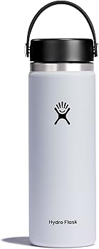 Hydro Flask Stainless Steel Wide Mouth Water Bottle with Flex Cap and Double-Wall Vacuum Insulation
