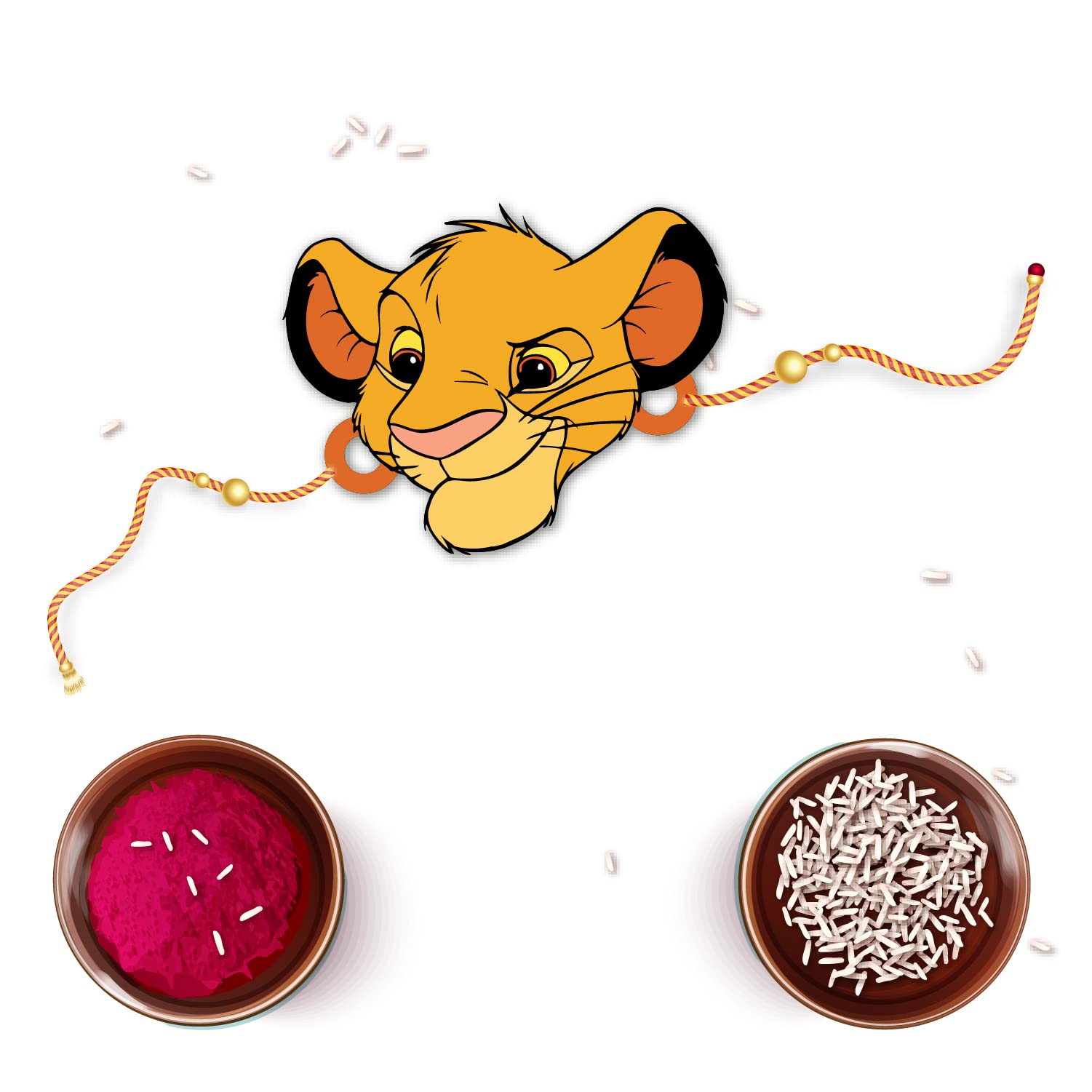Bhai Please Lion King Simba Rakhi for Brother/Bhai/Bhaiya| Set of 1 pc with Roli/Kumkum- Chawal| Kids, Boys Designer, Fancy, Fun, Movie Wooden Rakhi Set| with Raksha Bandhan Greetings (B098F3FRVL) Amazon Price History, Amazon Price Tracker