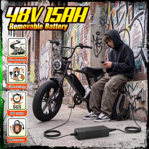Image of TST Electric Bike for Adults, 48V 15Ah Battery , 50 Miles Range