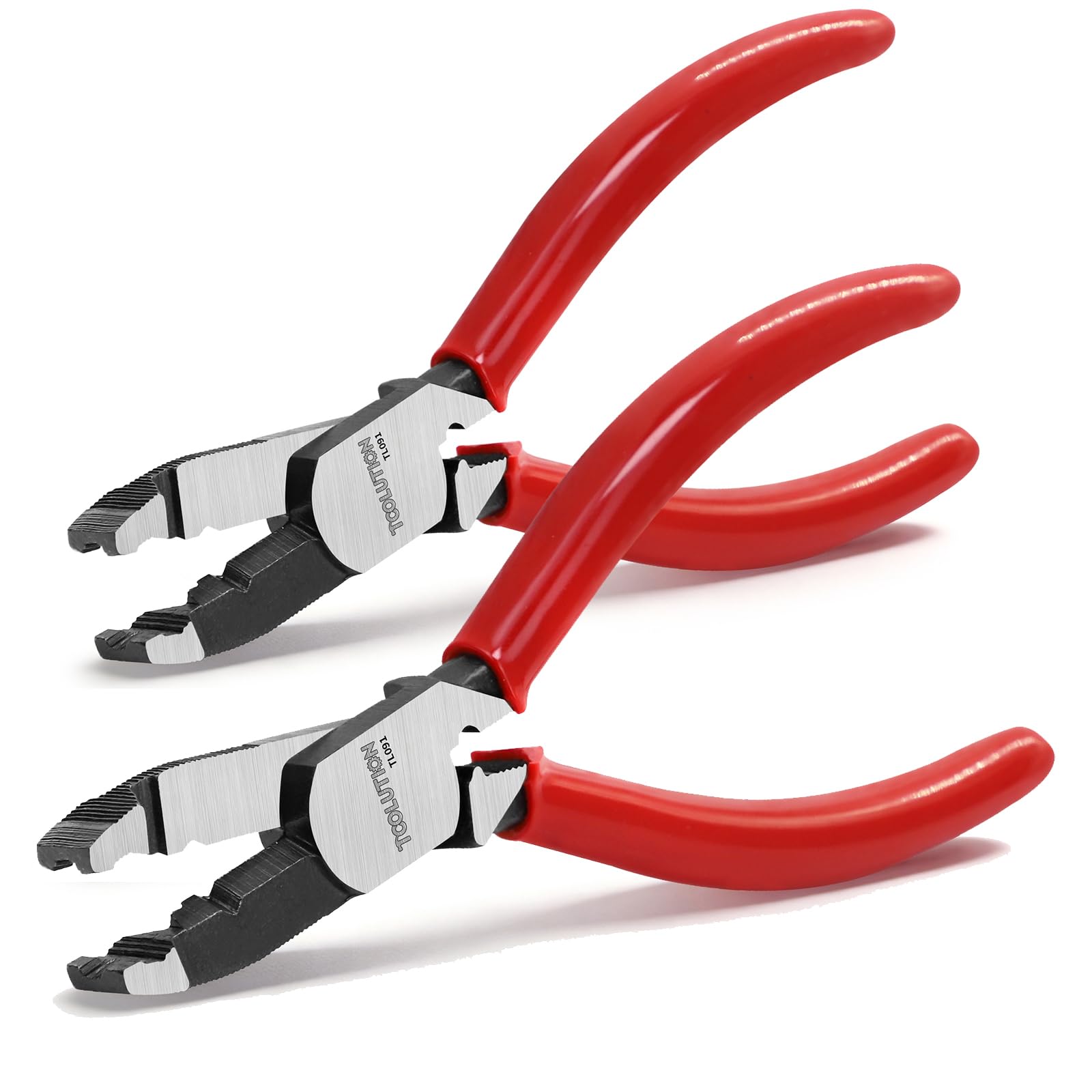 TOOLUTION 6" Screw Extractor Pliers 2 Pack - 6 in 1 Multi-Function Linemans Plier