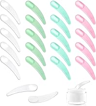 Mehrfarbig Spatel, 20 Stück Scoop für Cremespatel Kosmetik Make Up Gebogenen Spatel Mini Kosmetikspatel Kosmetik Spatel Klein Kosmetik Maske Scoop Creme Spatel Rührspatel Kosmetik für Maske Waschgel