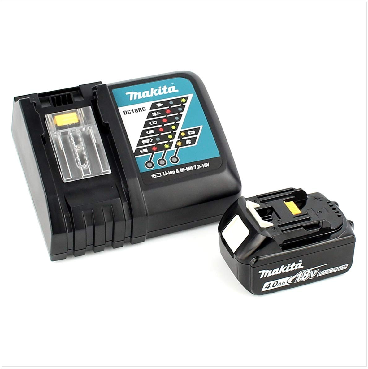 Makita DHS 680 rm1j 18V akumulatorowa piła tarczowa 165 mm silnik bezszczotkowy MAKPAC z 1 X BL1840 4,0 AH akumulator i ładowarka dc18rc