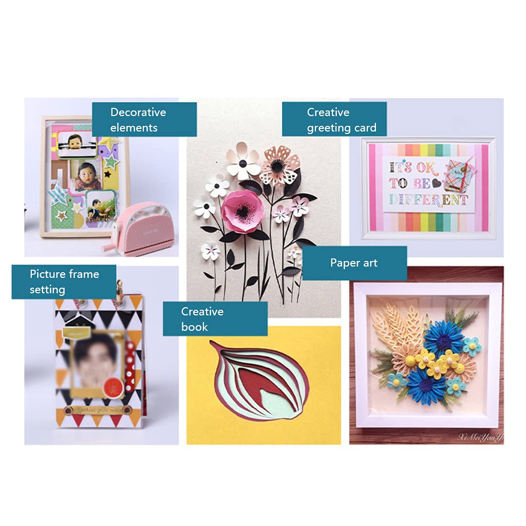 Fustellatrice Multifunzionale Starter Kit Scrapbook Taglierina per Carta per lavori Fai da Te con la Carta Artistica Cartoncini per la Fabbricazione Carte Fustellati per Adulti