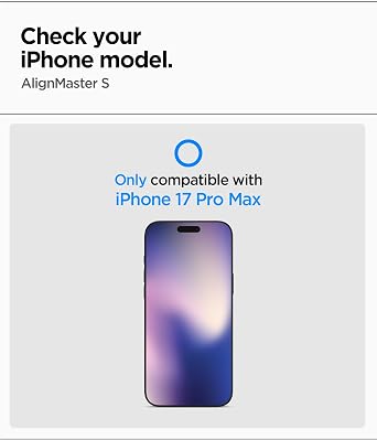 Spigen AlignMaster S Tempered Glass Screen Protector for iPhone 17 Pro Max