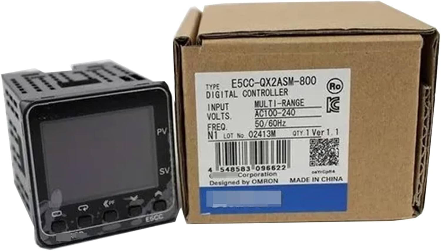 Contrôleur de température E5CC-QX2ASM-800 régulation thermique stable