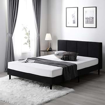 Amazon.co.jp: ファブリック ベッドフレーム セミダブル