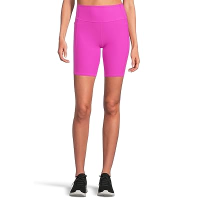 SKECHERS Go Walk Ribbed High Waist 8 inch Bike Shorts Women