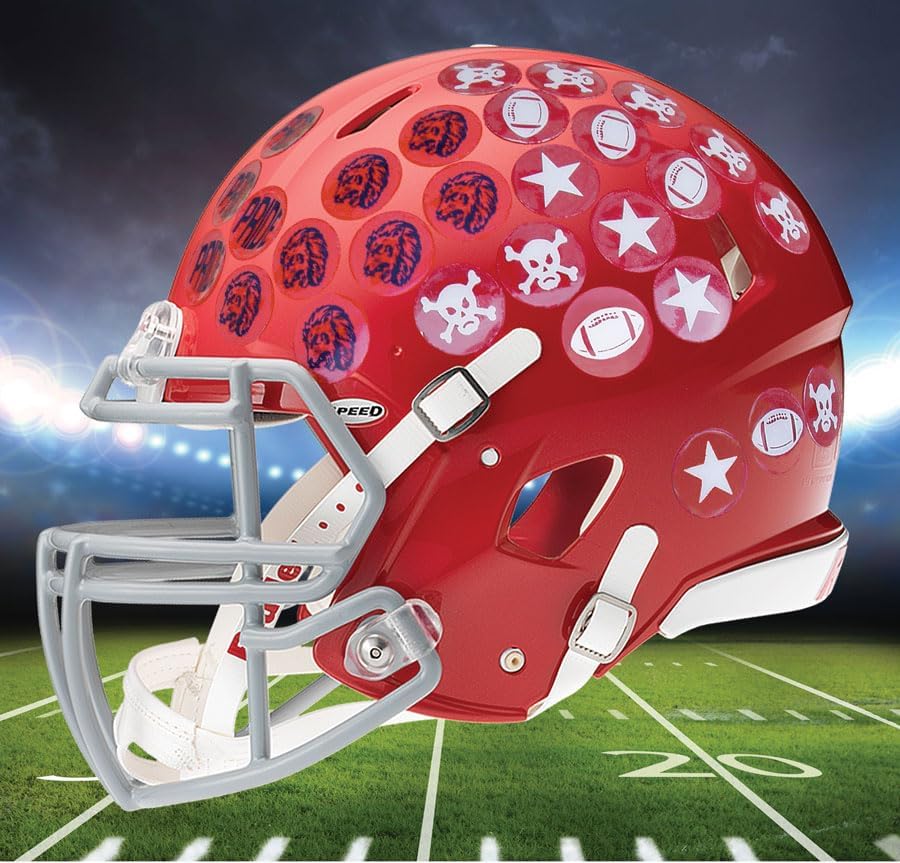 Miniatura 4 de Knight Award - Calcomanías de vinilo grueso de 1-18 pulgadas de diámetro (100 calcomanías) de grado profesional, para fútbol, hockey, béisbol