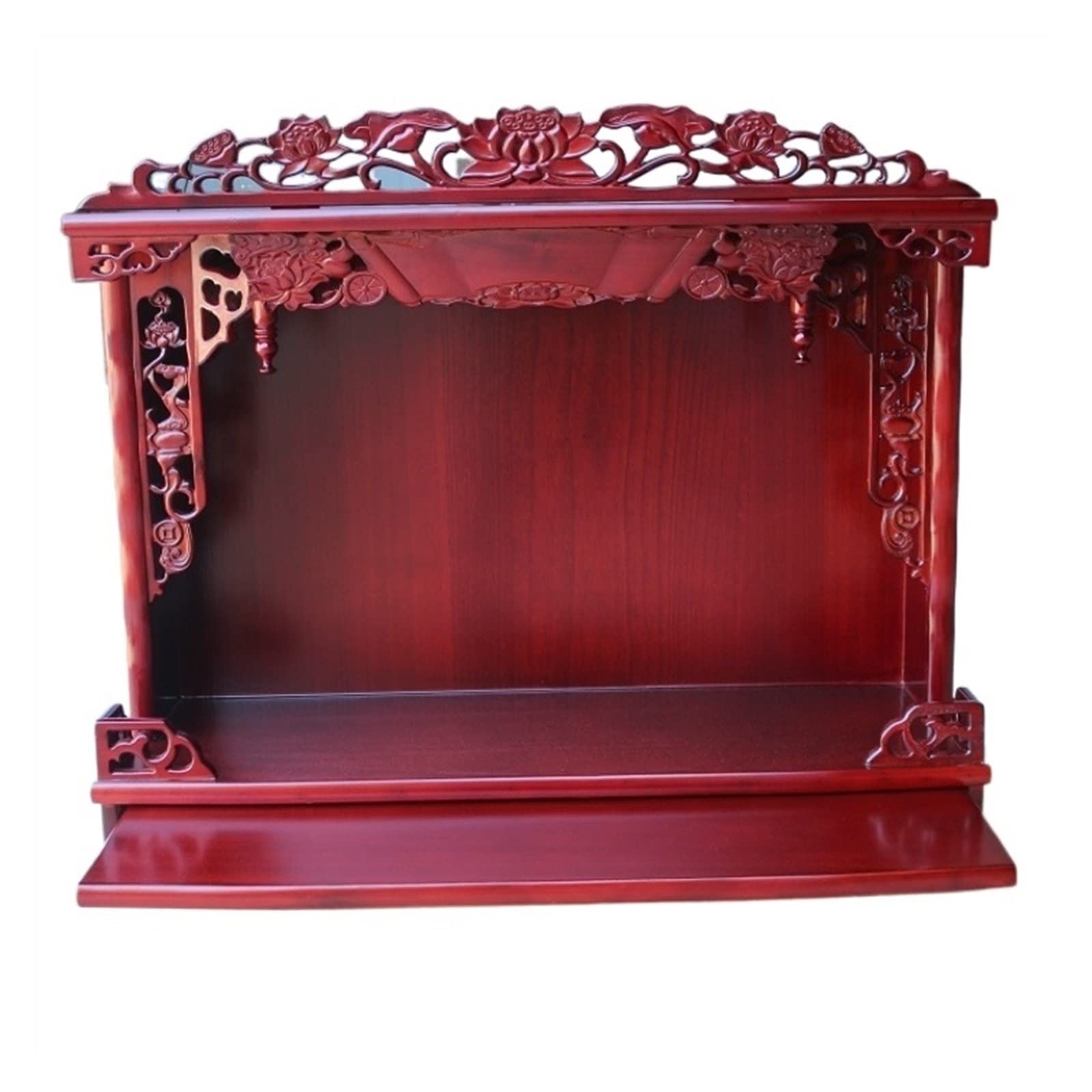 Mesa de altar de Buda flotante para crear un rincón de meditación zen