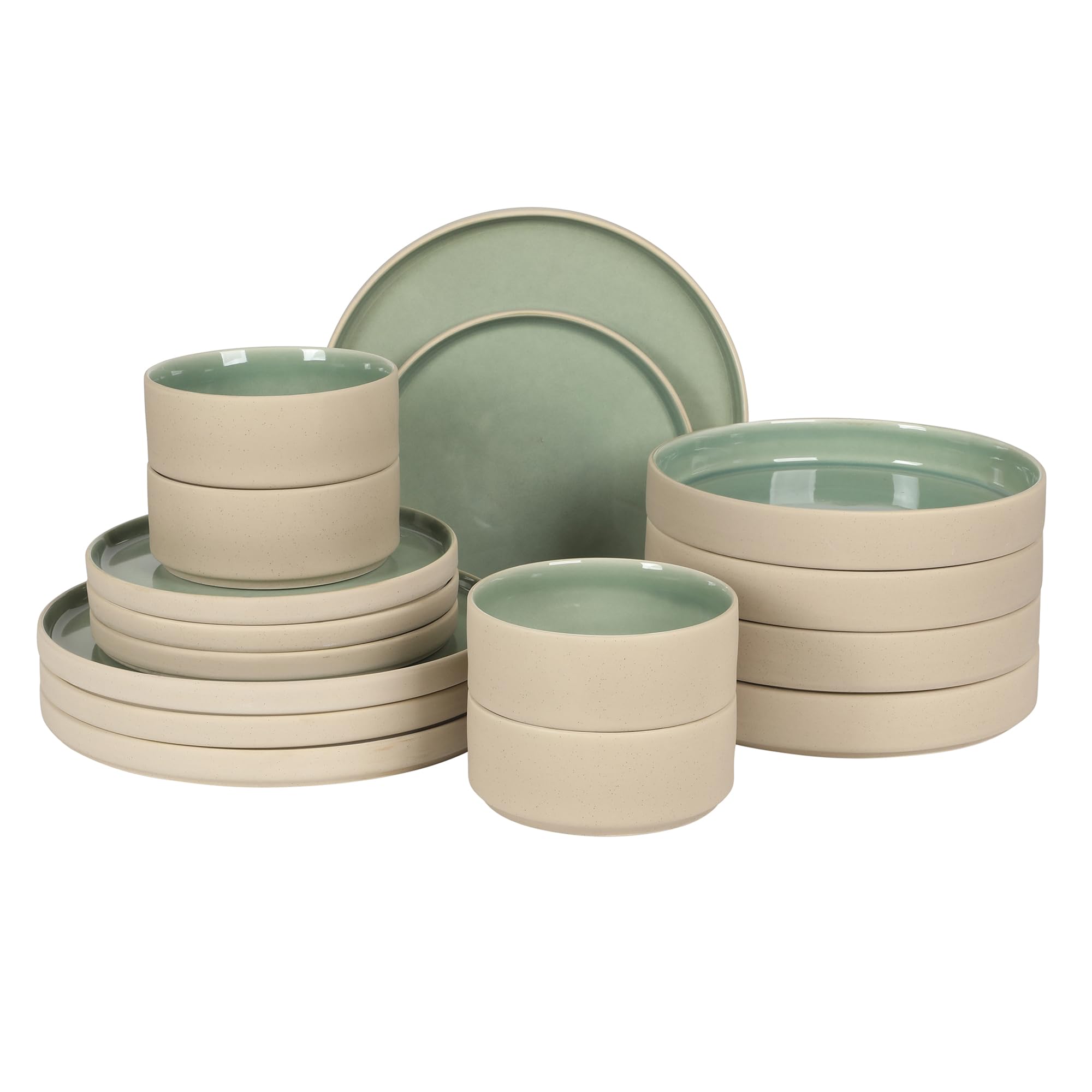 Gibson Elite Liberty Bay 16-Piece Stoneware Set