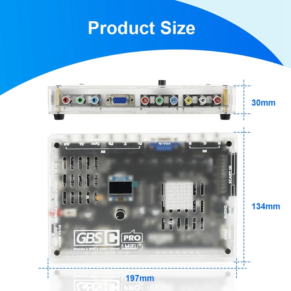 Zolynx GBS Control Pro Konwerter Wideo dla Konsol Gier - RGBS YPbPr VGA Composite (AV) Scart SV do - Kompatybilny Przez Zdalne Sterowanie